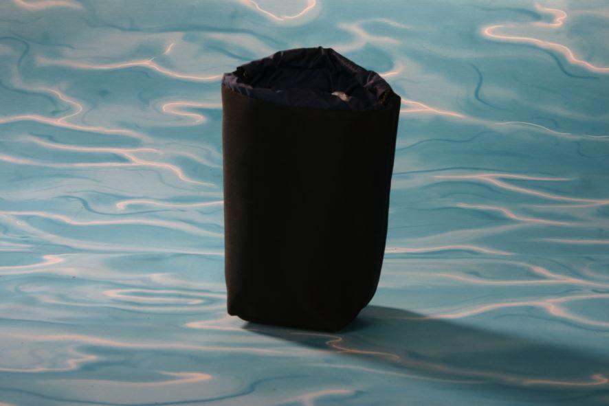 Objektivtasche, Leinen, Durchmesser 10 cm 