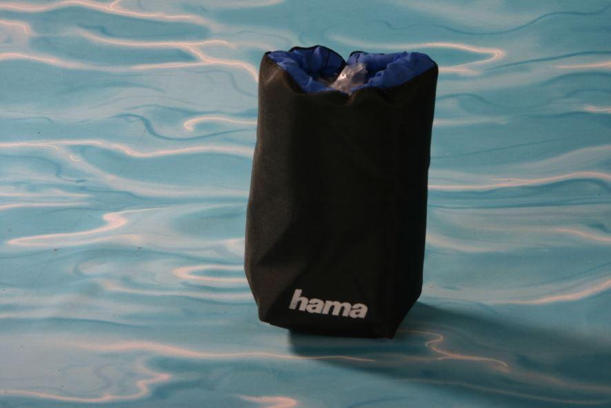 Objektivbeutel Hama, Leinen, Zugbandverschluß,