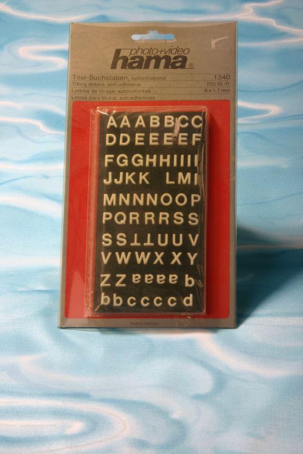 Hama Titelbuchstaben weiß, Selbsklebend