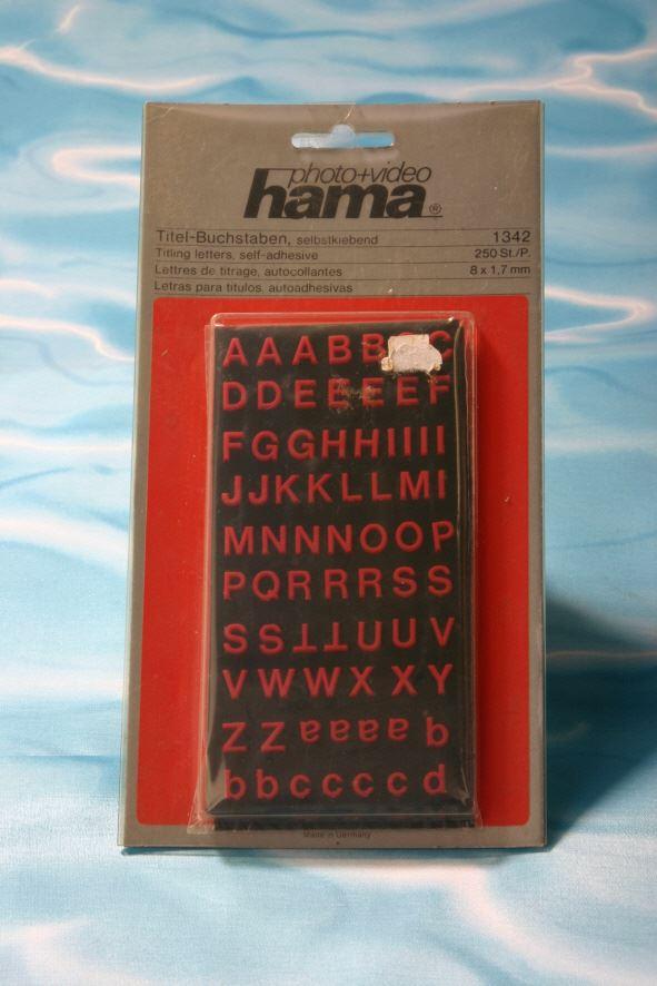 Hama Titelbuchstaben rot, Selbstklebend 