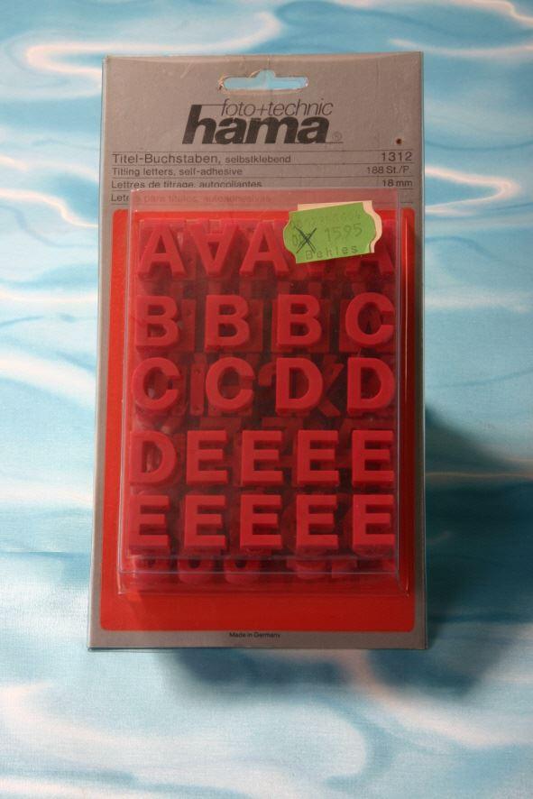 Hama Titelbuchstaben, rot, Selbsklebend, 